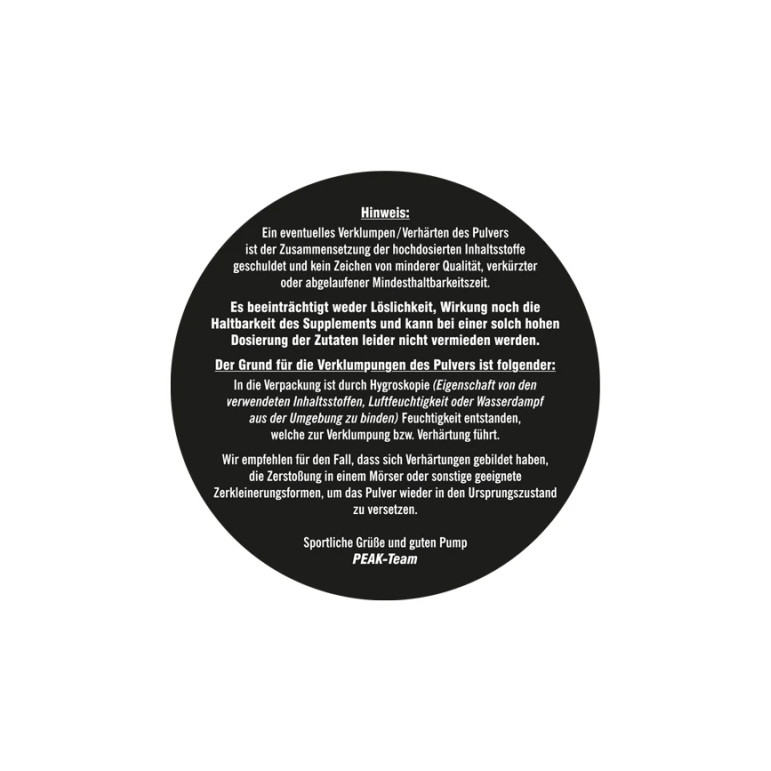 PLUTONIUM 3.0 Pre-Workout Booster von PEAK