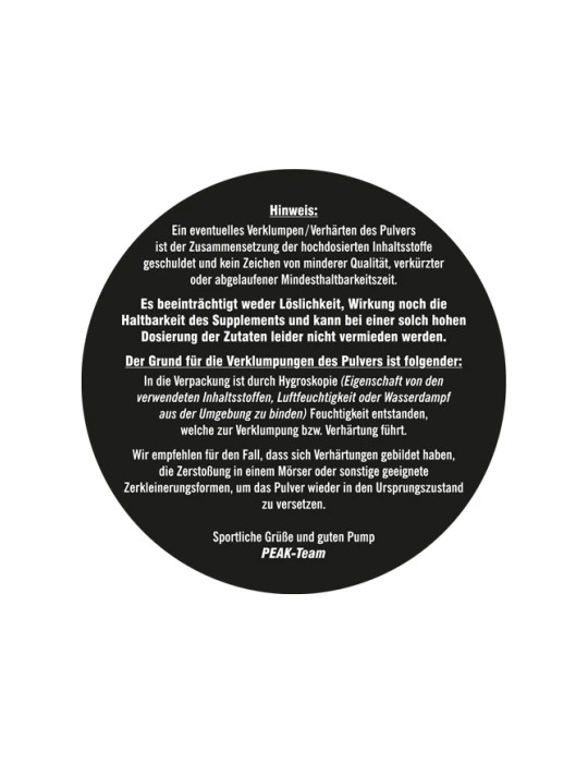 PLUTONIUM 3.0 Pre-Workout Booster von PEAK