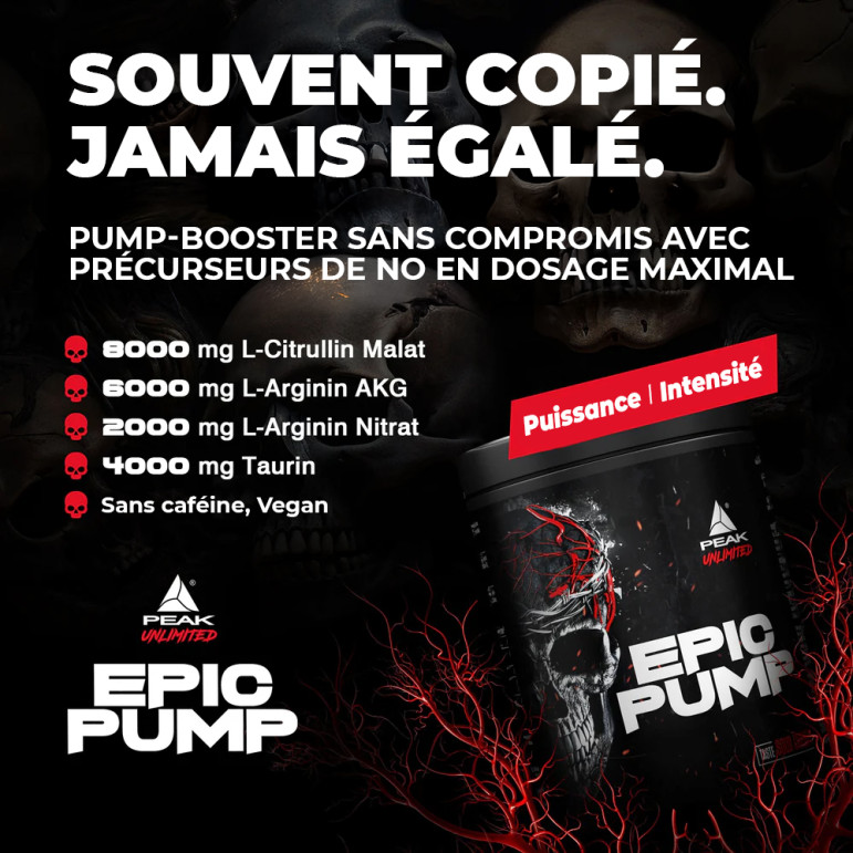 Booster de congestion puissant avec 16 g de précurseurs de NO