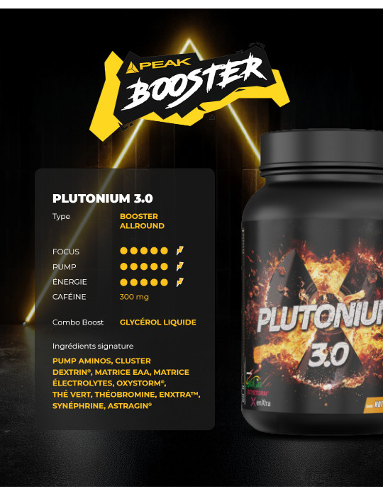 PLUTONIUM 3.0 Pre-Workout Booster von PEAK