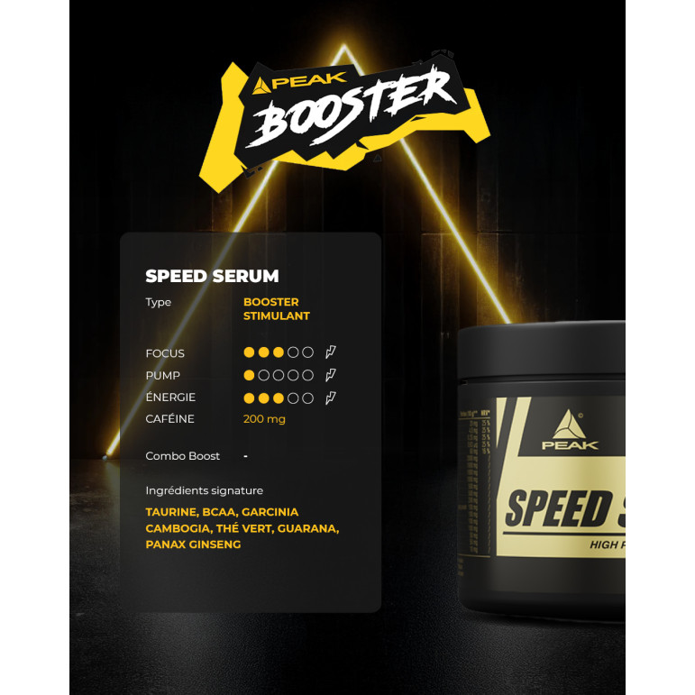 Speed serum ist ein Energie- und Kraftbooster mit fettverbrennender Wirkung