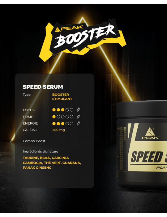 Speed serum ist ein Energie- und Kraftbooster mit fettverbrennender Wirkung