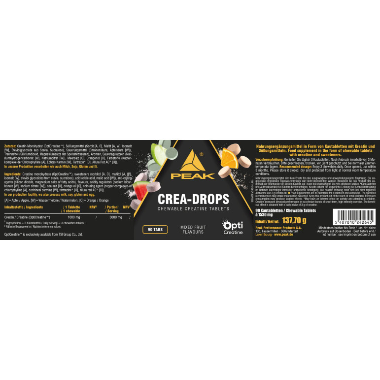 Crea Drops - 90 tablettes