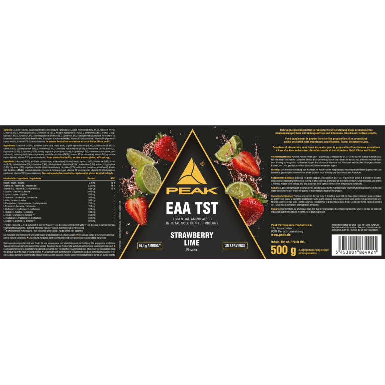 EAA TST - Amino acids - PEAK