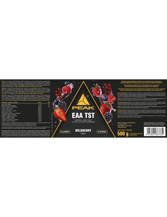 EAA TST - Acides aminés - PEAK