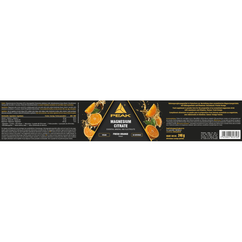 High-quality magnesium citrate powder