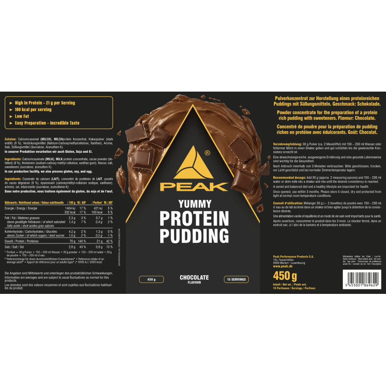 Yummy Protein Pudding - 450g