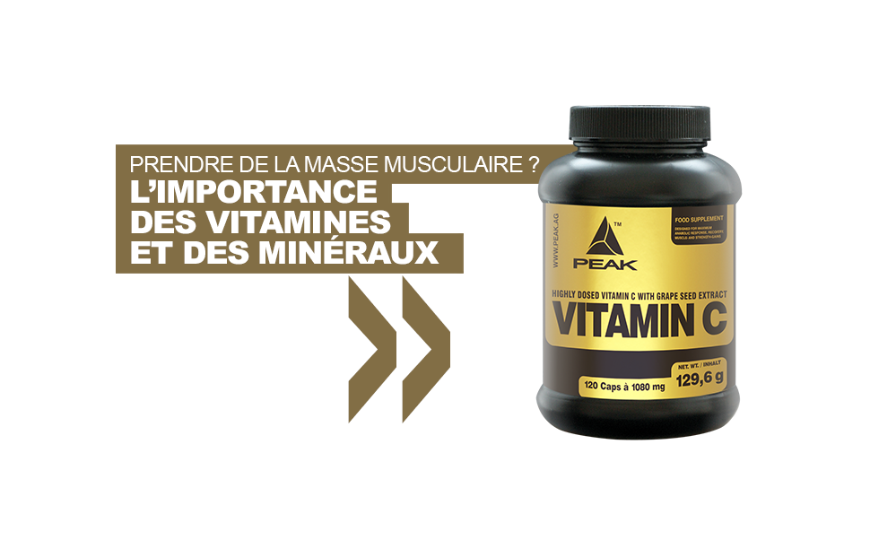 Prendre de la masse musculaire ? L’importance des vitamines et des minéraux !