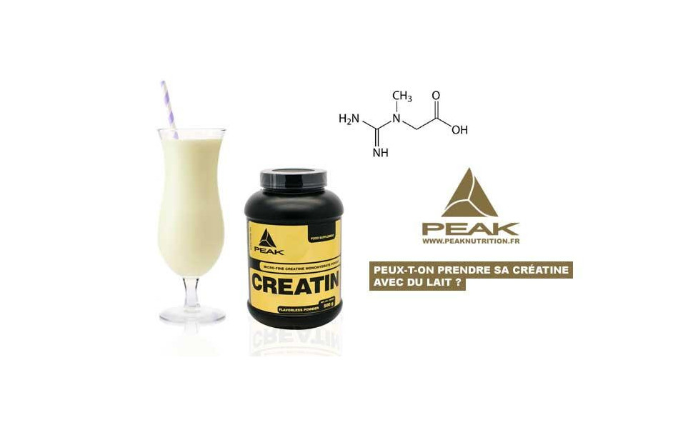 Prise de créatine et lait